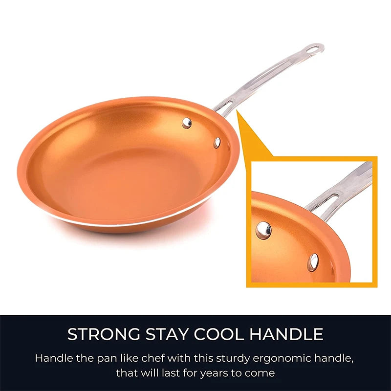 Nonstick Frying Pan with Ceramic Titanium Coating - Willow & Wisk