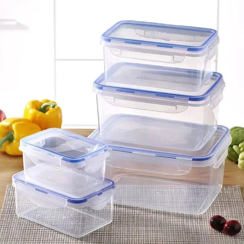 Airtight Rectangular Food Storage Container with Lid – Microwave & Freezer Safe - Willow & Wisk