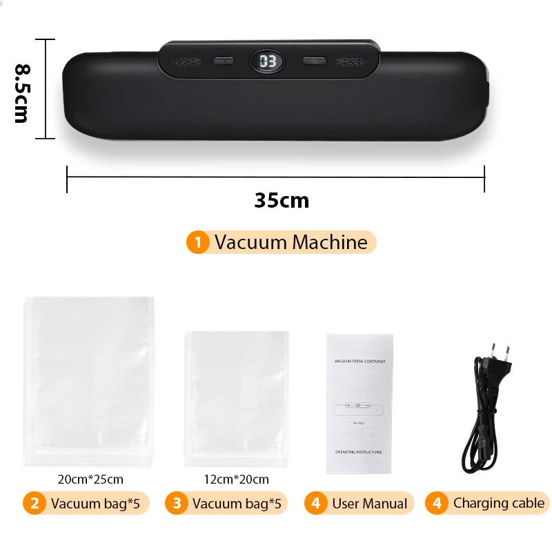 Vacuum Sealer Packaging Machine – Food Vacuum Sealer, Perfect for Sous-Vide & Food Storage - Willow & Wisk