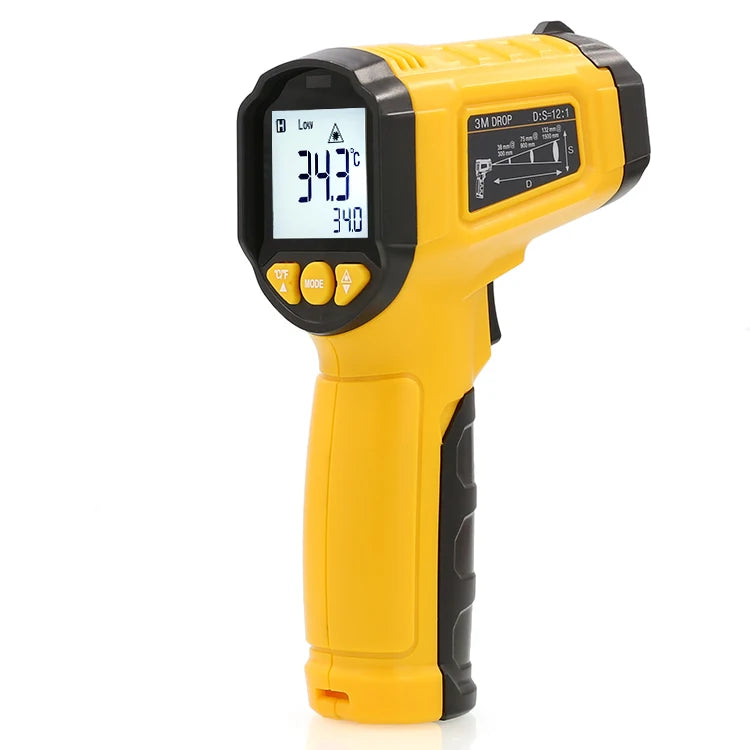 Handheld Infrared Thermometer – High-Precision Non-Contact Temperature Gauge for Industrial and Kitchen Use - Willow & Wisk