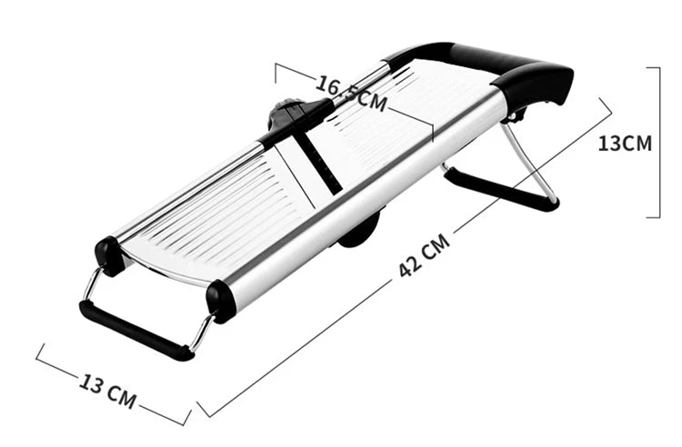 Adjustable Stainless Steel Mandoline Slicer – Precision Vegetable Chopper & Cutter for Fast, Safe Meal Prep - Willow & Wisk