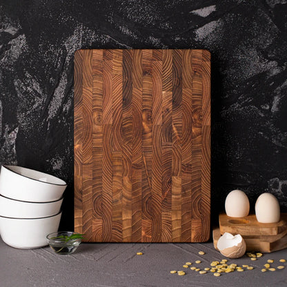 Premium Teak Wood Cutting Board – Large, Durable, and Professional Grade for Home Kitchens - Willow & Wisk