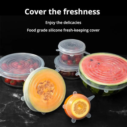 Silicone Stretch Lids - Reusable Universal Bowl and Food Covers, Eco-Friendly and Leak-Proof - Willow & Wisk