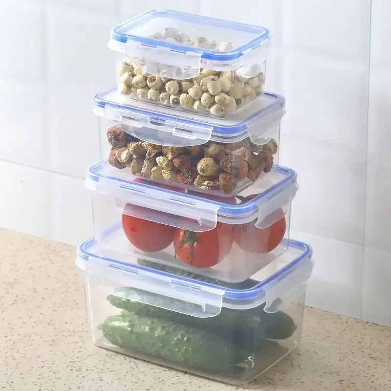 Airtight Rectangular Food Storage Container with Lid – Microwave & Freezer Safe - Willow & Wisk