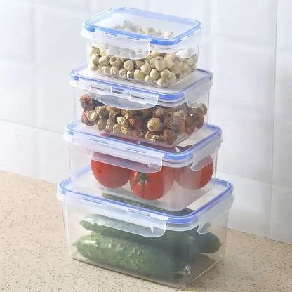 Airtight Rectangular Food Storage Container with Lid – Microwave & Freezer Safe - Willow & Wisk