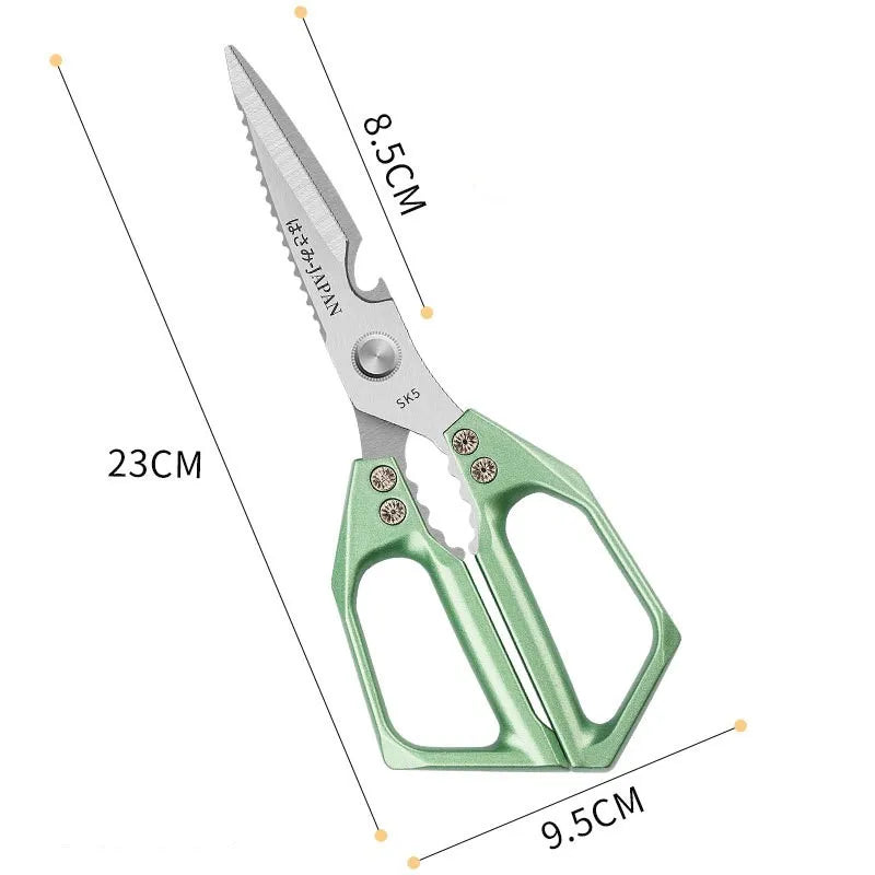 Heavy-Duty Kitchen Scissors – Stainless Steel Multi-Purpose Shears for Meat, Bones, and More - Willow & Wisk