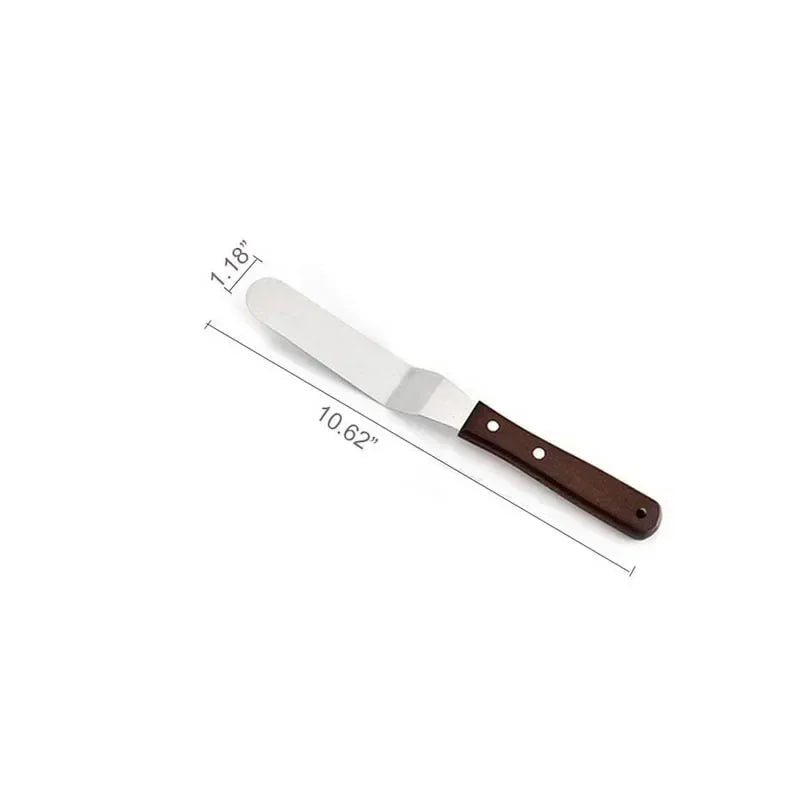 Offset Butter and Cream Spatula/Palette Knife – Precision Icing Spreader & Fine Dining Plating - Willow & Wisk