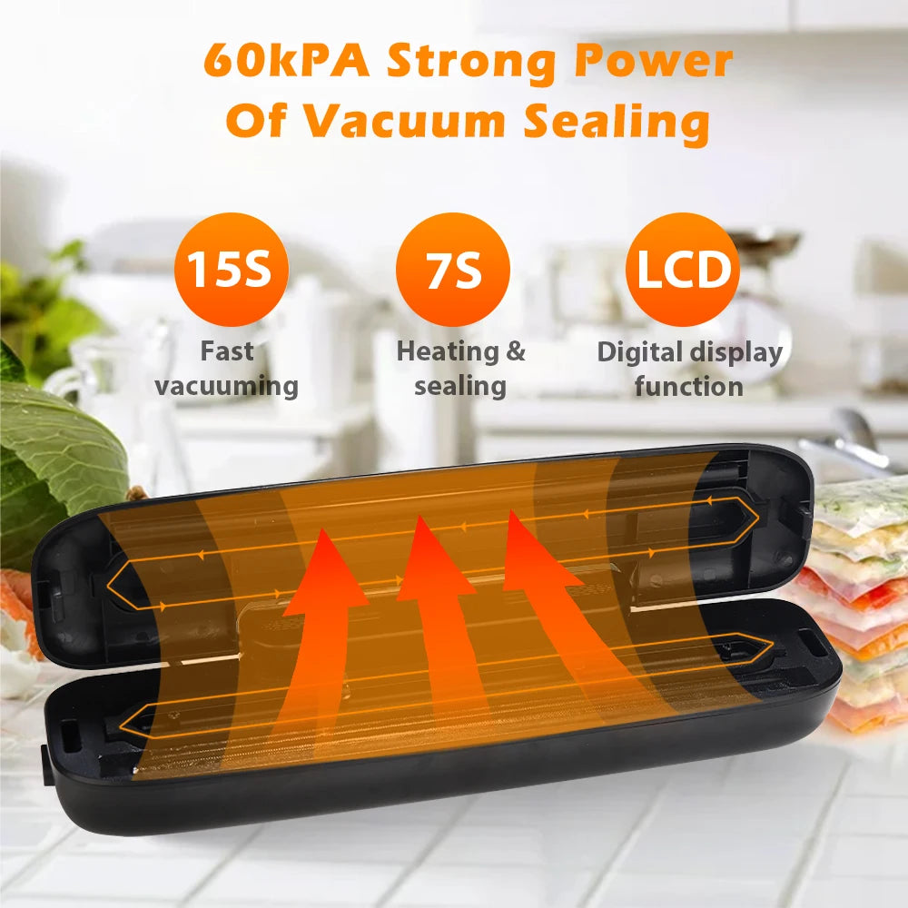 Vacuum Sealer Packaging Machine – Food Vacuum Sealer, Perfect for Sous-Vide & Food Storage - Willow & Wisk