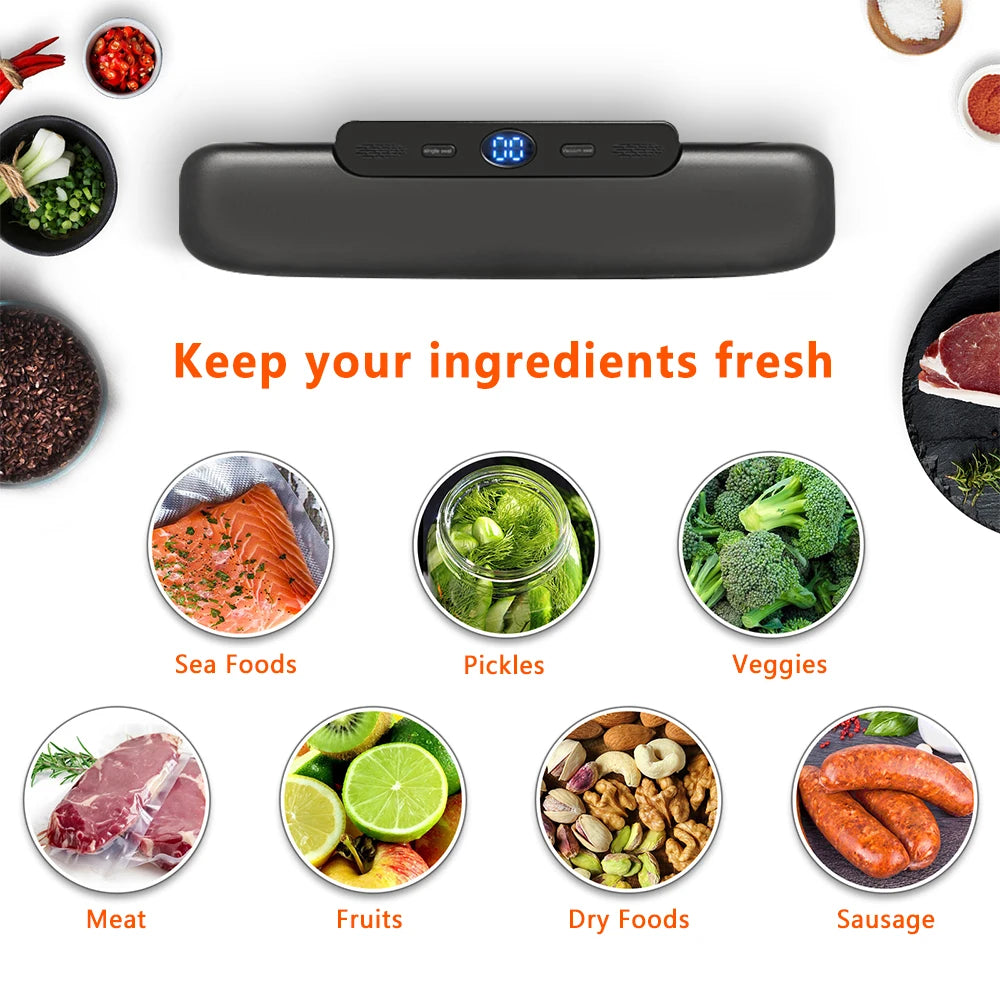 Vacuum Sealer Packaging Machine – Food Vacuum Sealer, Perfect for Sous-Vide & Food Storage - Willow & Wisk