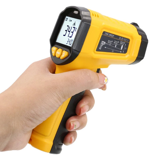 Handheld Infrared Thermometer – High-Precision Non-Contact Temperature Gauge for Industrial and Kitchen Use - Willow & Wisk