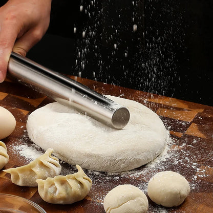 Non-Stick Stainless Steel Rolling Pin – Perfect for Baking Pizza, Pastry, and Cookies