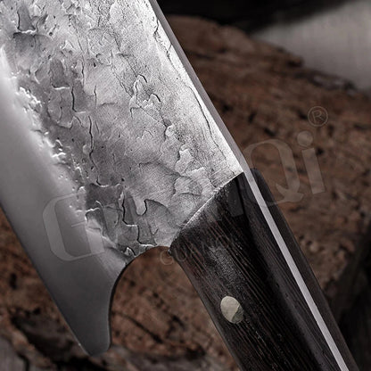 Handmade Forged High-Carbon Chef Knife – Traditional Butcher Cleaver & Bone Chopper - Willow & Wisk