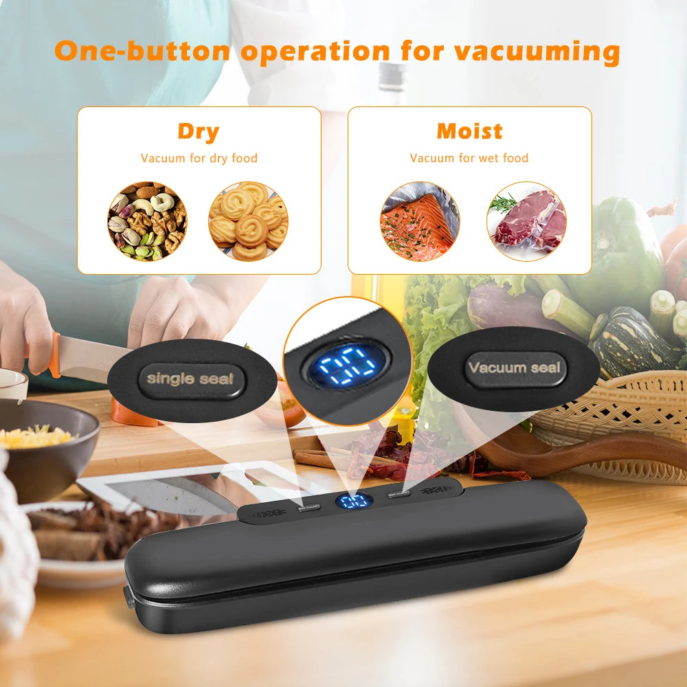 Vacuum Sealer Packaging Machine – Food Vacuum Sealer, Perfect for Sous-Vide & Food Storage - Willow & Wisk