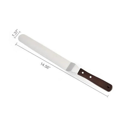 Offset Butter and Cream Spatula/Palette Knife – Precision Icing Spreader & Fine Dining Plating - Willow & Wisk