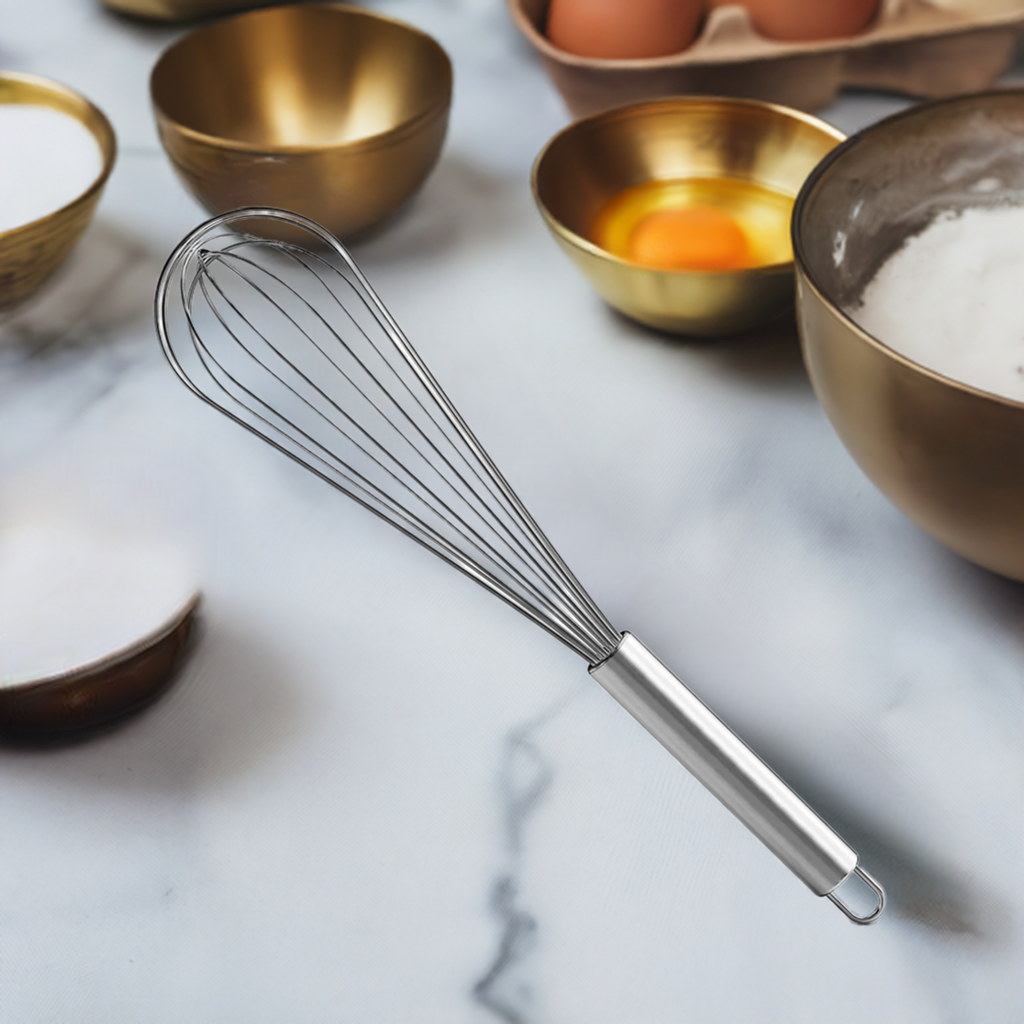 Premium Stainless Steel Balloon Whisk – Non-Stick Wire Whisk for Baking and Cooking (8", 10", 12") - Willow & Wisk